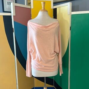 We The Free Off-Shoulder Lightweight Pink Top